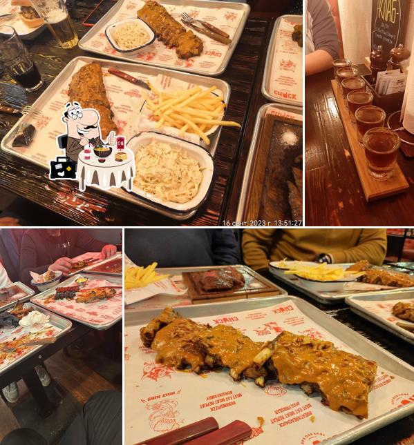 Еда в "Top Blade BBQ Bar"