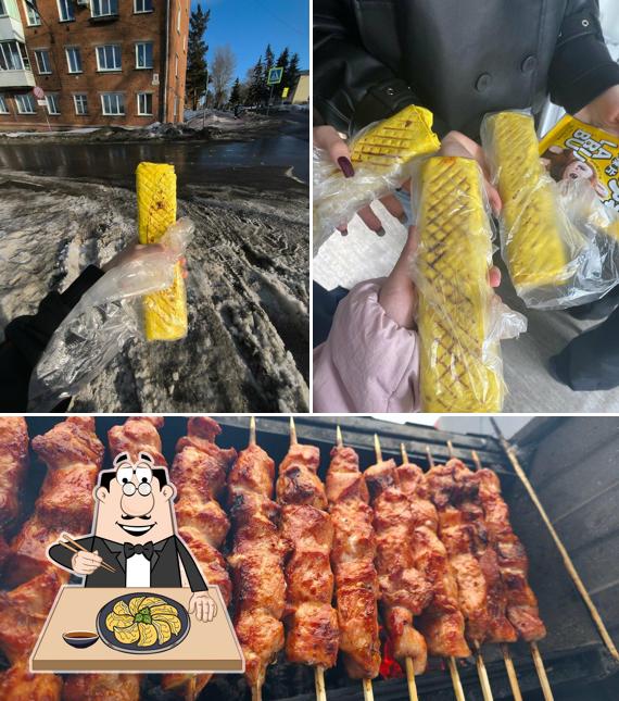 Шаурма на углях