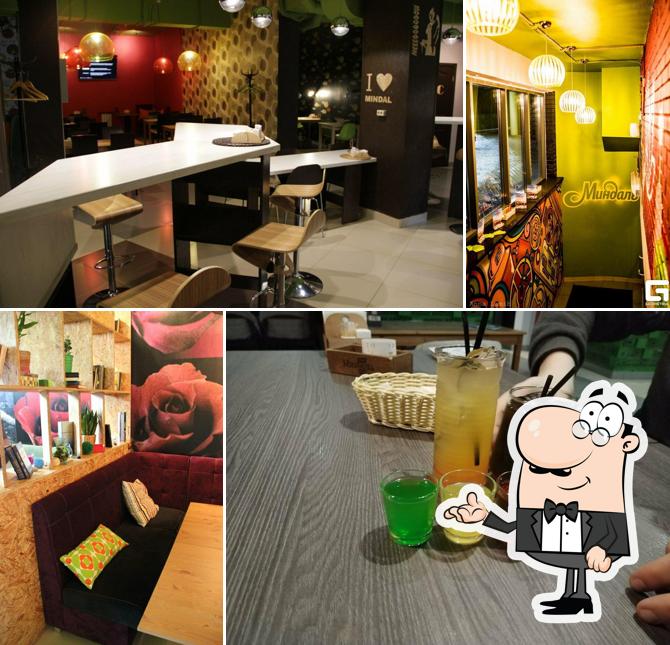 Посмотрите на внутренний интерьер "Миндаля"