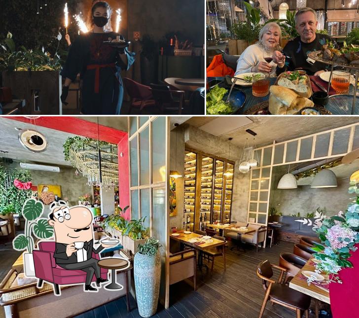 Посмотрите на внутренний интерьер "Tbilissimo"