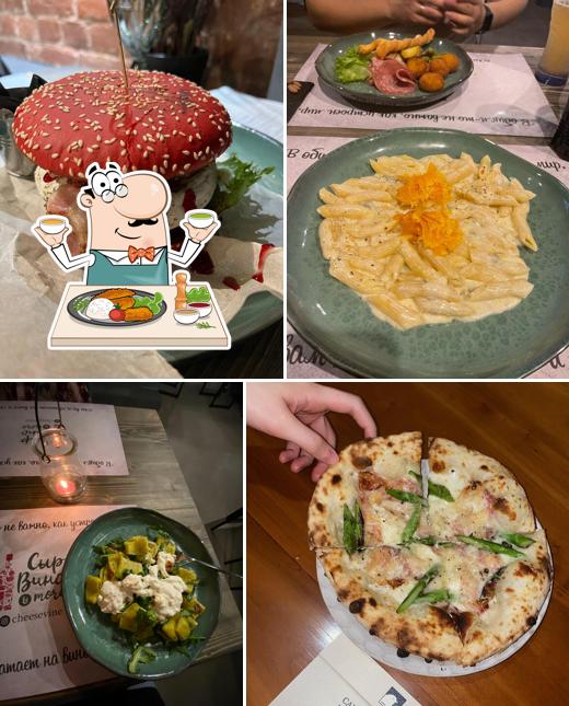 Еда в "Сыр Вино & More"