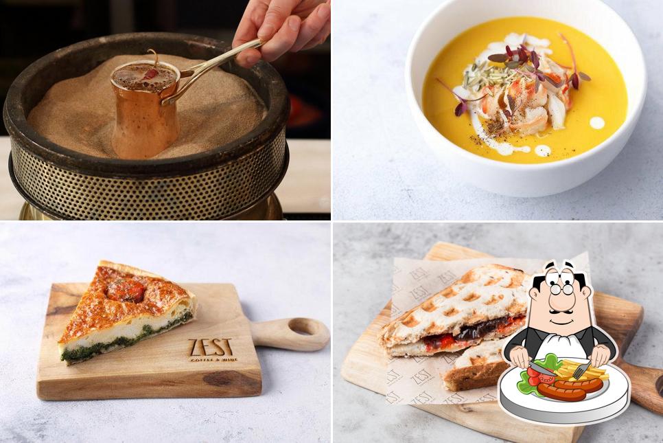 Еда в "Zest Coffee & Wine"