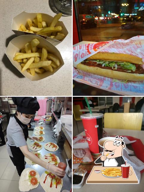 Картофель фри в "Happy Burger"