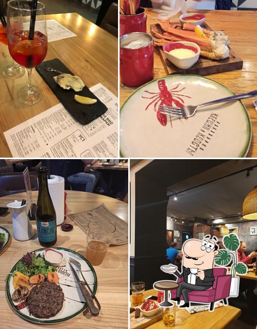 Посмотрите на внутренний интерьер "Раковарни "Клешни и Хвосты""