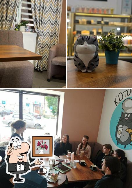 В КОтоФЕйня есть внутреннее оформление, внешнее оформление и многое другое