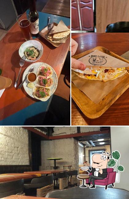 Посмотрите на внутренний интерьер "Броса Бурритос на Гороховой"