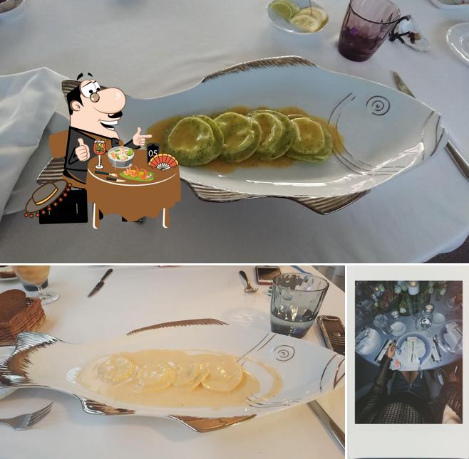 Фотография, на которой видны еда и напитки в La Maree