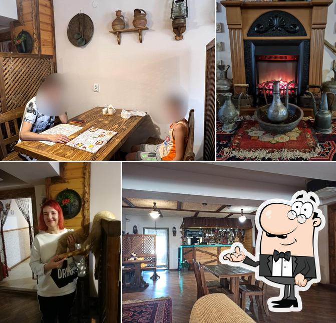 Посмотрите на внутренний интерьер "Сакля"