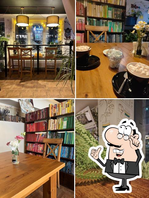 Посмотрите на внутренний интерьер "Литературная кофейня От А ДО Я"