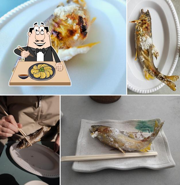 Grilled Ayu (Sweetfish) with Salt
