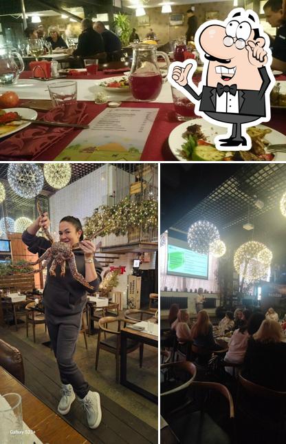 Интерьер "Фермерского ресторана "Огонек""