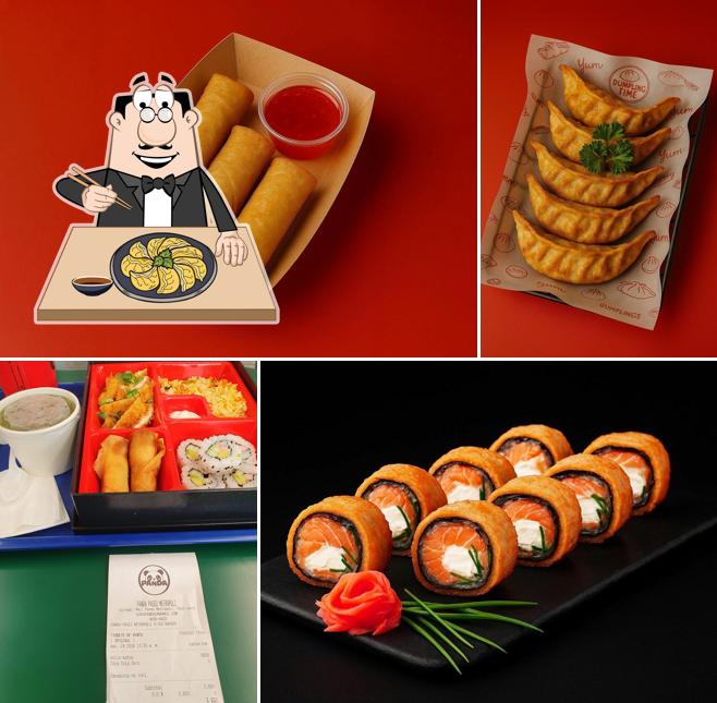 Sushi y Té de Burbujas Panda
