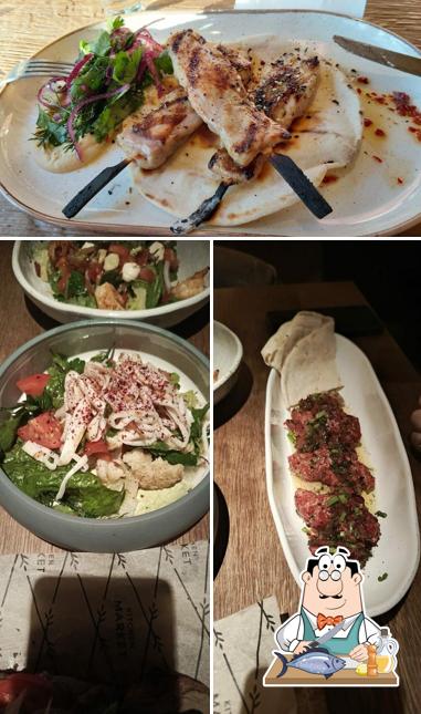 Лосось гриль в "Kitchen market"