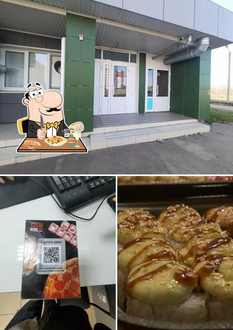 Еда и внутреннее оформление в Sushiberu