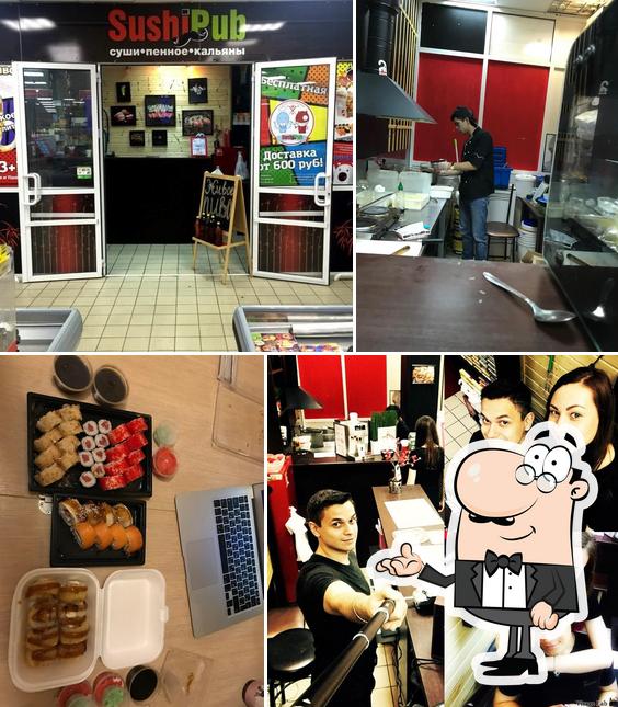 Посмотрите на внутренний интерьер "СушиПаба"