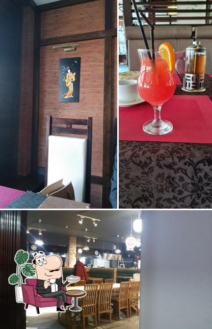 Посмотрите на внутренний интерьер "Мацури"