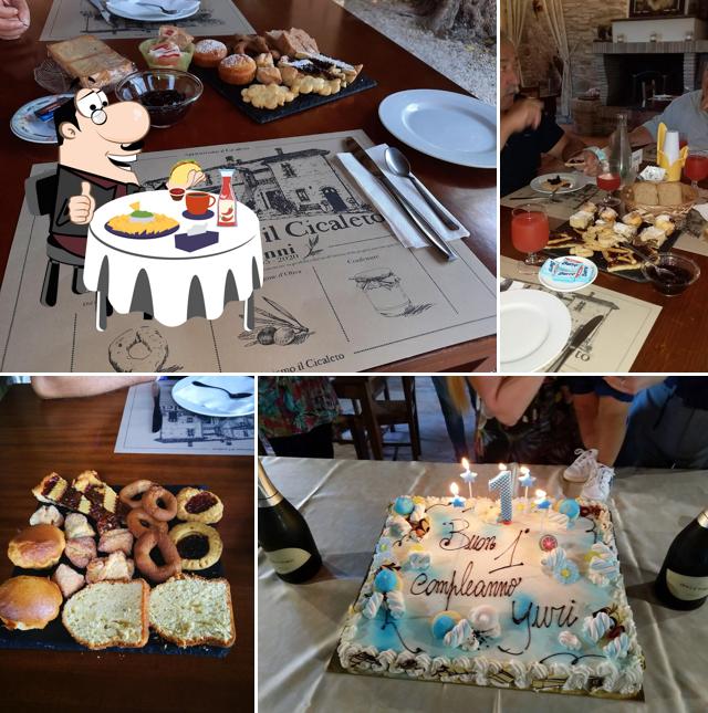 Сырная тарелка в "Agriturismo Il Cicaleto Cannara"