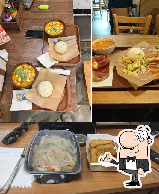 Посмотрите на внутренний интерьер "Pho City"