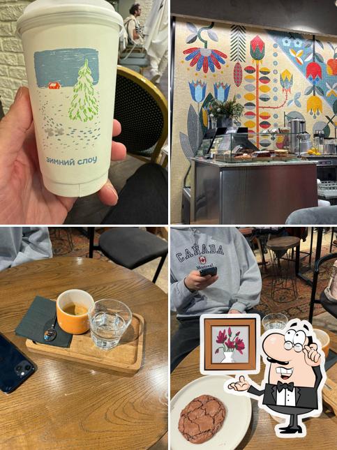 Посмотрите на внутренний интерьер "Skuratov Coffee"