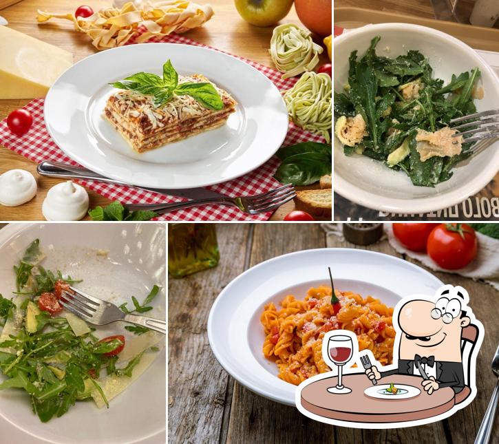 Pasta cup & pizza