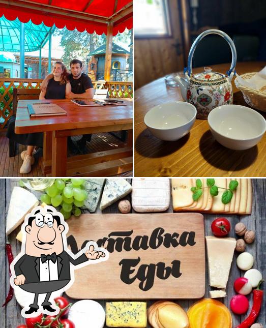 Взгляните на этот снимок, где видны внутреннее оформление и еда в Сагдиана