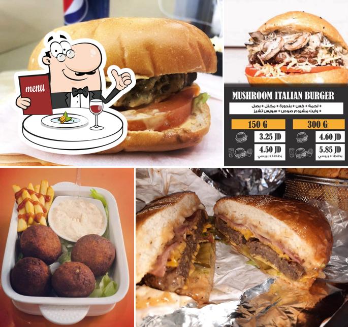 3 guys grill hot dog and burger