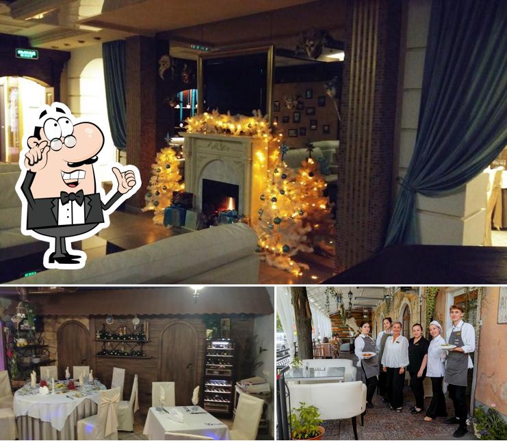 Посмотрите на внутренний интерьер "Альденте"