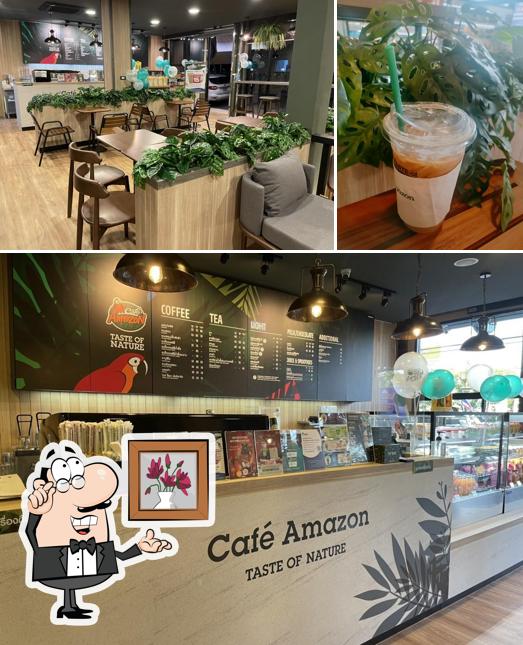 Café Amazon หน้าอำเภอบ้านนาสาร