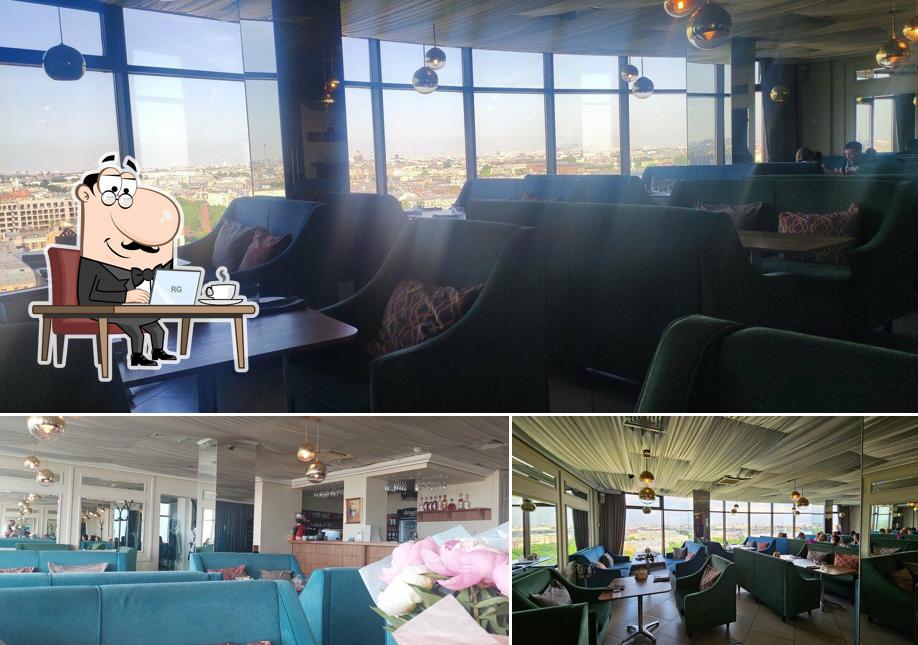 Посмотрите на внутренний интерьер "Ресторана Я люблю… La panorama"