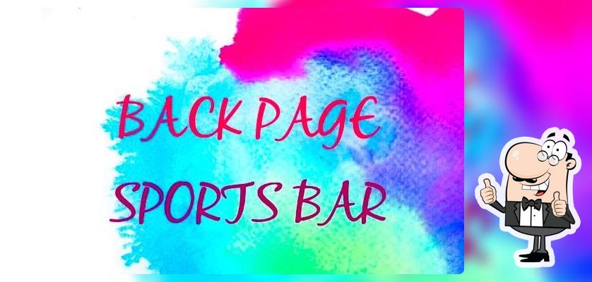 BACK PAGE Sports BAR