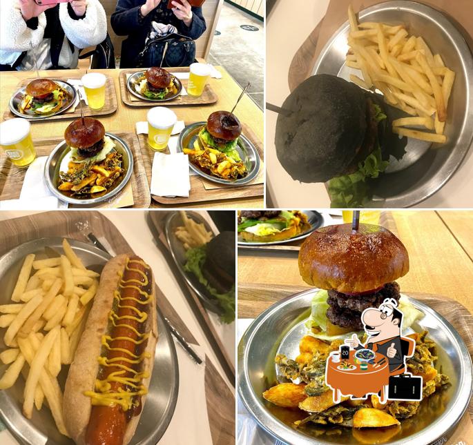 緑茶バーガー & 麦酒