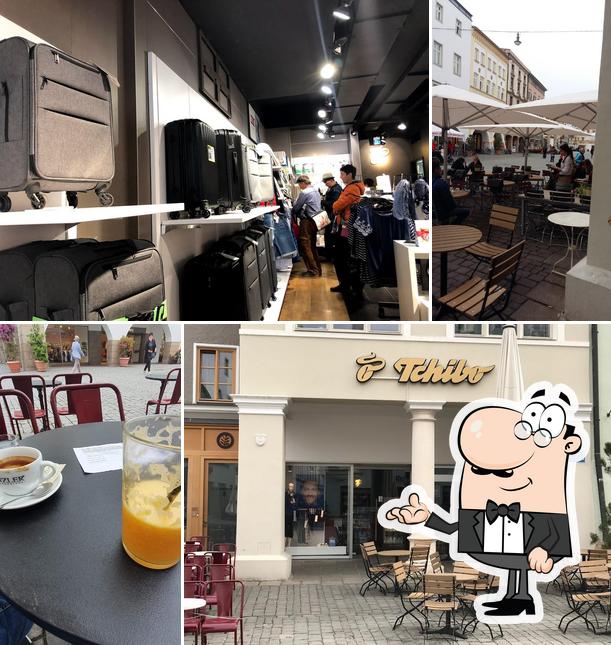 Tchibo shop with coffee bar