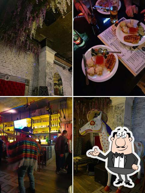 Посмотрите на внутренний интерьер "Дон Хулио"