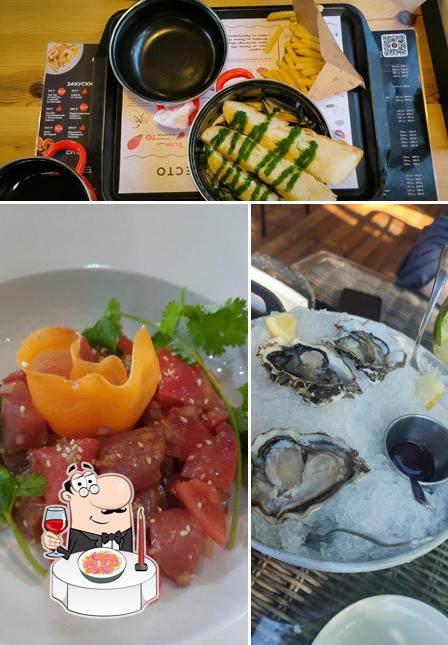 Тартар из тунца в "Мидийное место"