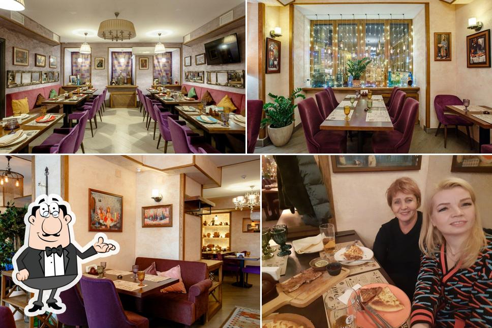 Посмотрите на внутренний интерьер "Этноса кафе"