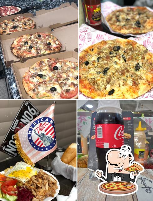 Américain pizza
