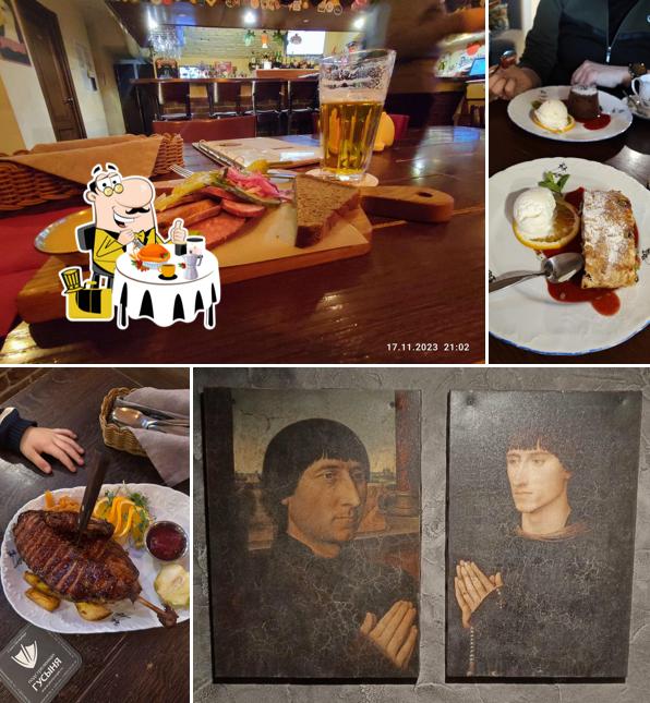 Блюда в "Подстреленной Гусыне"