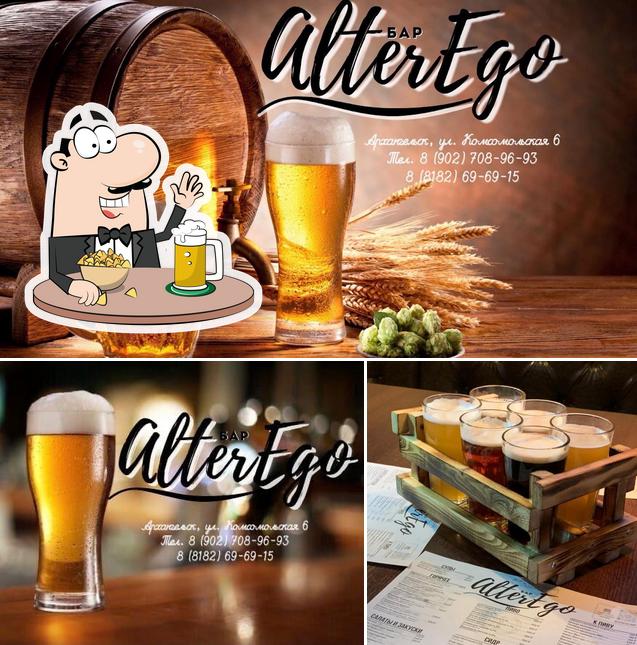 Насладитесь пинтой темного или светлого пива