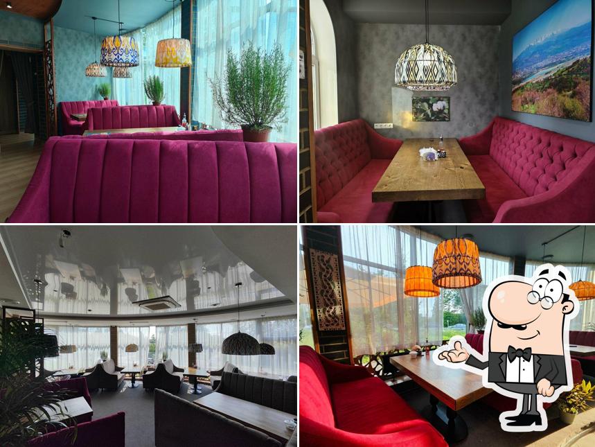 Посмотрите на внутренний интерьер "Дастархан"