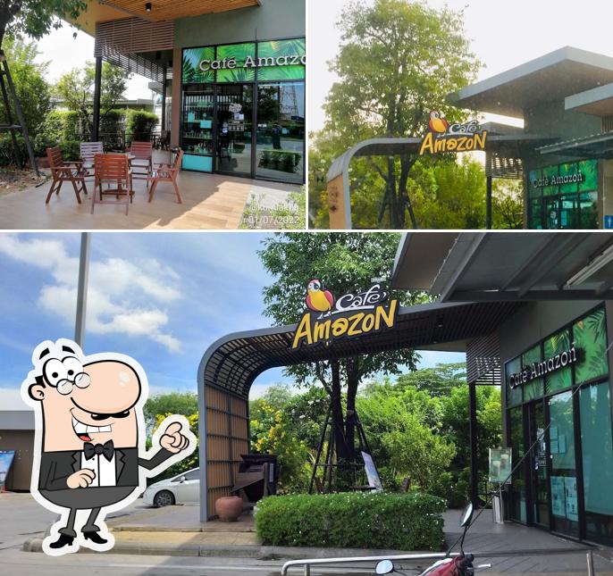 คาเฟ่ อเมซอน Café Amazon ปตท.บางปลา สมุทรสาคร