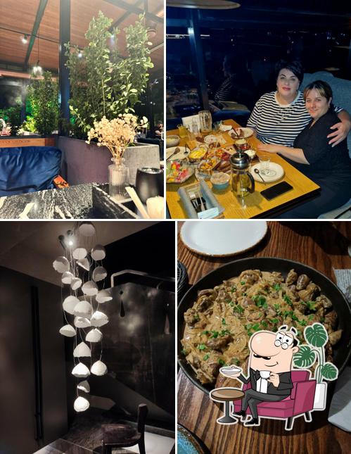 Посмотрите на внутренний интерьер "Винограда"