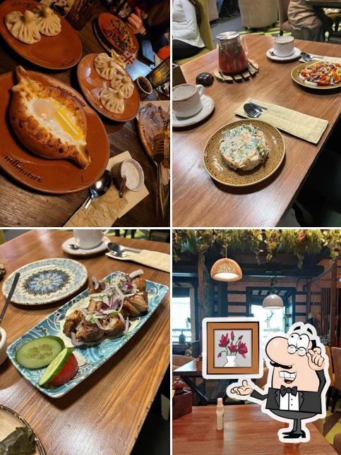 Посмотрите на внутренний интерьер "Чачи-Пури-Хачапури"