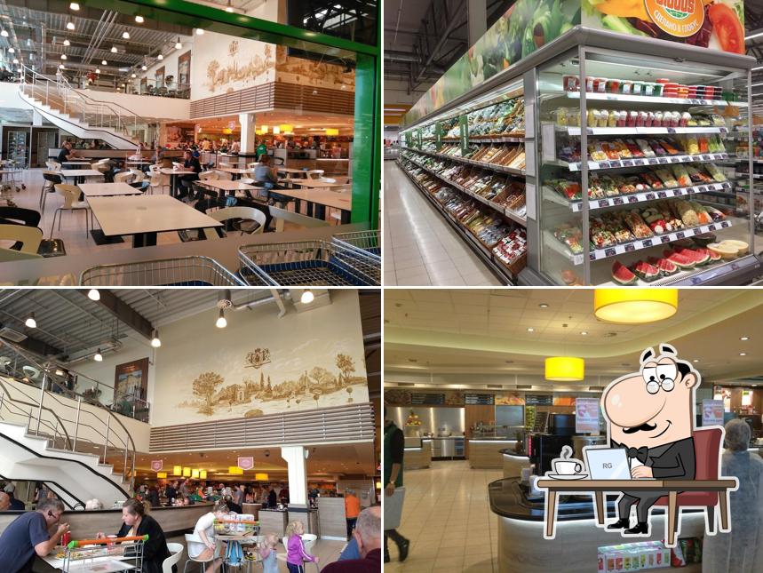 Посмотрите на внутренний интерьер "Глобуса"