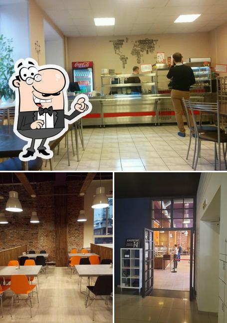 Посмотрите на внутренний интерьер "Столовой "На Углу""