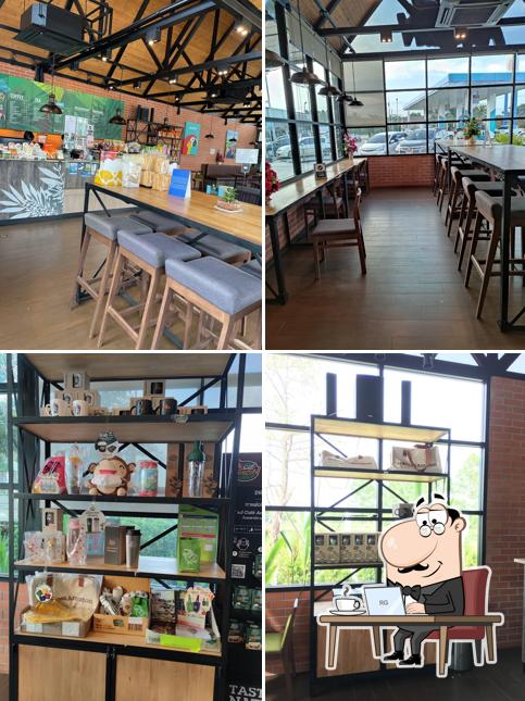 Café Amazon Glass House ปตท.สาริกา นครนายก