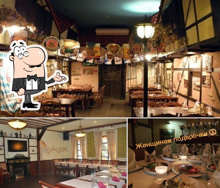 Посмотрите на внутренний интерьер "Пивной № 1"