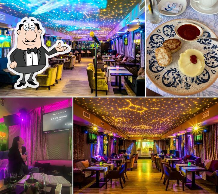 Посмотрите на внутренний интерьер "Ленинграда Клуб-Караоке-Ресторан"