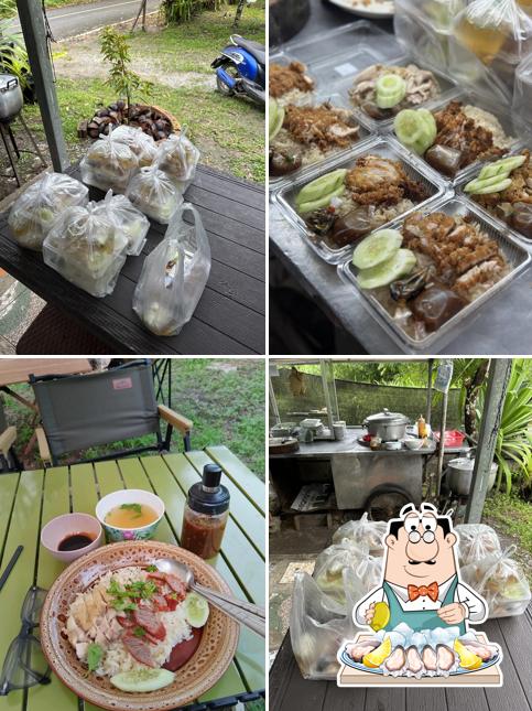 ข้าวมันไก่ในสวน บ่อแสน