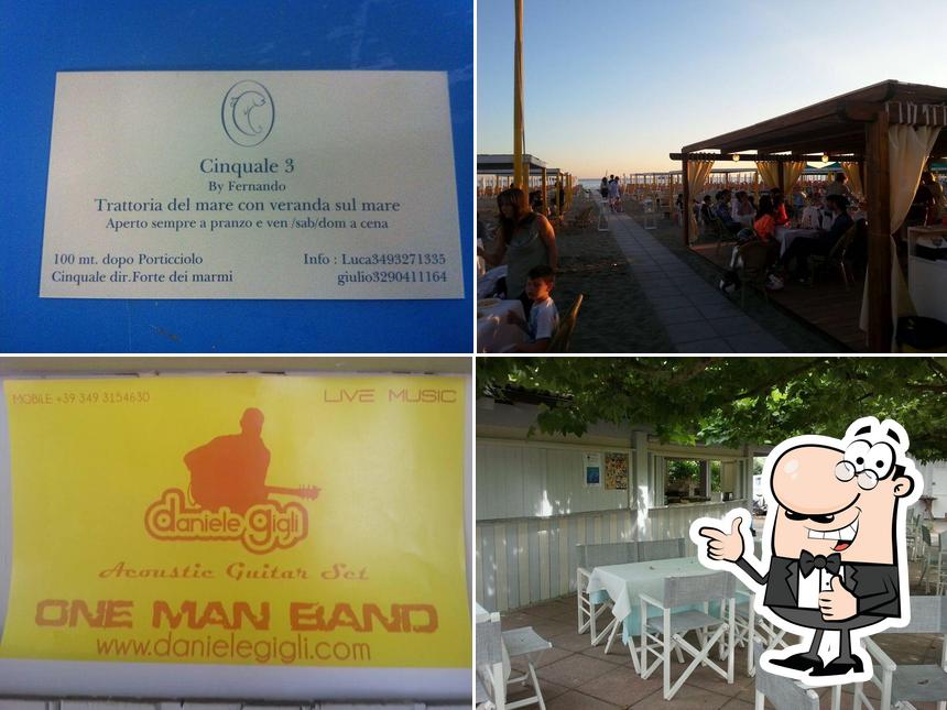 Bagno Cinquale 3 Trattoria del mare con veranda sul mare