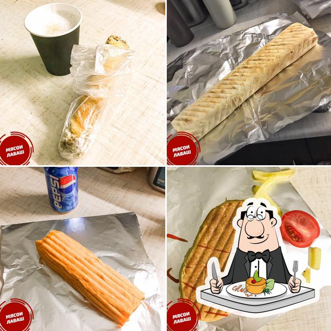 Мясо и лаваш